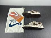 Nike Air Force 1 Low Louis Vuitton Monogram Brown Damier Azur - 3