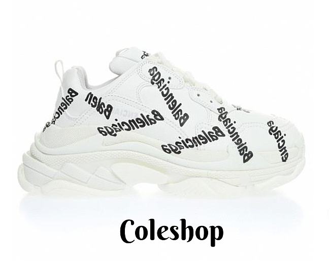 Balenciaga Triple S Logotype White - 536737W2FAB9010 - 1