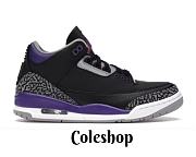 Jordan 3 Retro Black Court Purple  CT8532-050 - 1