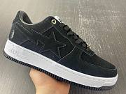 A Bathing Ape Bape Sta Black Suede 1H70-191-004 - 6