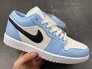 Air Jordan 1 Low Ice Blue Black 554723-401 - 5