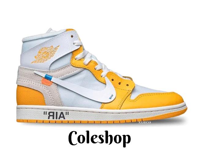 AIR JORDAN 1 x OFF-WHITE CANARY YELLOW AQ0818-149 - 1