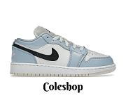 Air Jordan 1 Low Ice Blue Black 554723-401 - 1