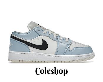 Air Jordan 1 Low Ice Blue Black 554723-401