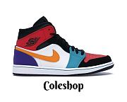 Air Jordan 1 Mid Bred Multi-Color  554724-125 - 1