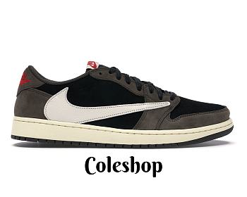 Air Jordan 1 Low OG SP-T x Travis Scott Black Dark Mocha CQ4277-001