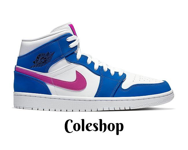  Air Jordan 1 Mid Hyper Royal Hyper Violet 554724-451 - 1