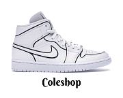 Air Jordan 1 Mid Iridescent Reflective White CK6587-100 - 1