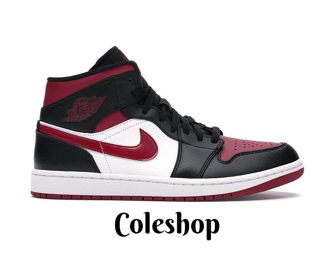 Air Jordan 1 Mid Bred Toe 554724-066 - 1