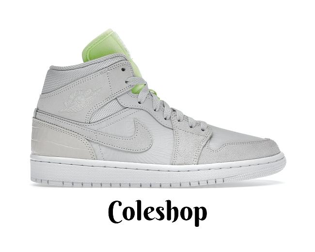 AIR JORDAN 1 MID VAST GREY GHOST GREEN CV3018-001 - 1