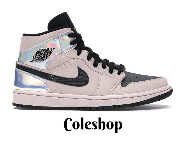 Air Jordan 1 Mid Dirty Powder Iridescent BQ6472-602 - 1