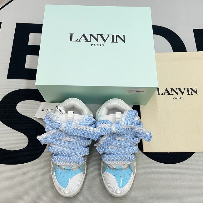 Lanvin Curb Sneaker Blue Grey  - 1