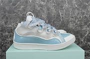 Lanvin Curb Sneaker Blue Grey  - 6