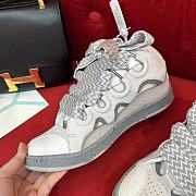 Lanvin Curb Sneaker White Grey - 2