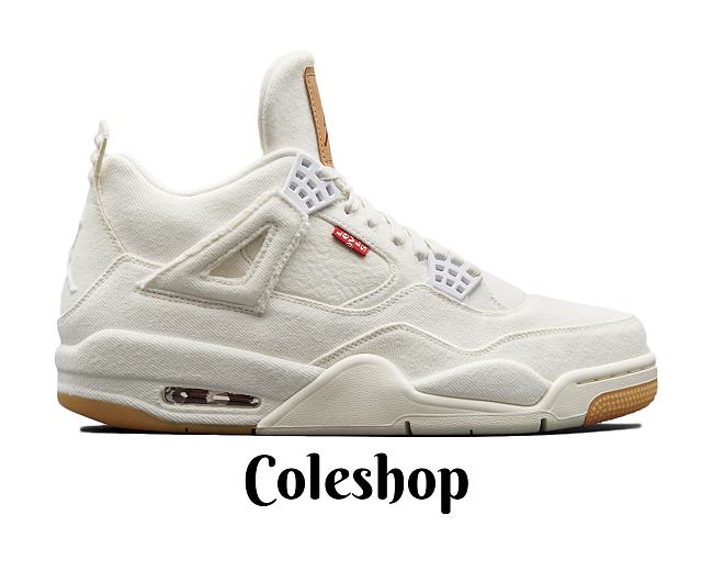 Air Jordan 4 Retro Levi's White (Levi's Tag) AO2571-100 - 1