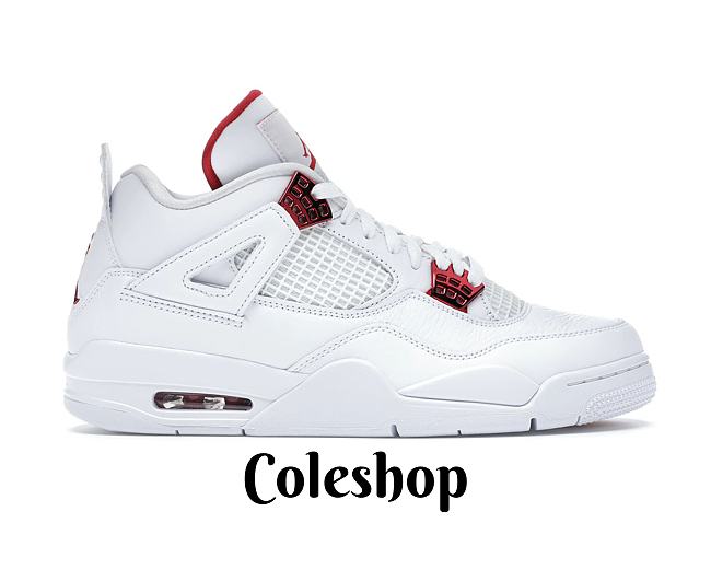 Air Jordan 4 Metallic Pack White Red CT8527-112  - 1