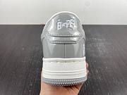 A Bathing Ape Bape Sta Patent Leather White Grey 1I70-291-0211I70-191-022 - 6