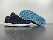 Air Jordan 1 Low Navy Black Snakeskin FJ5478-010 - 6