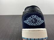 Air Jordan 1 Low Navy Black Snakeskin FJ5478-010 - 3