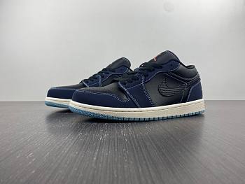 Air Jordan 1 Low Navy Black Snakeskin FJ5478-010